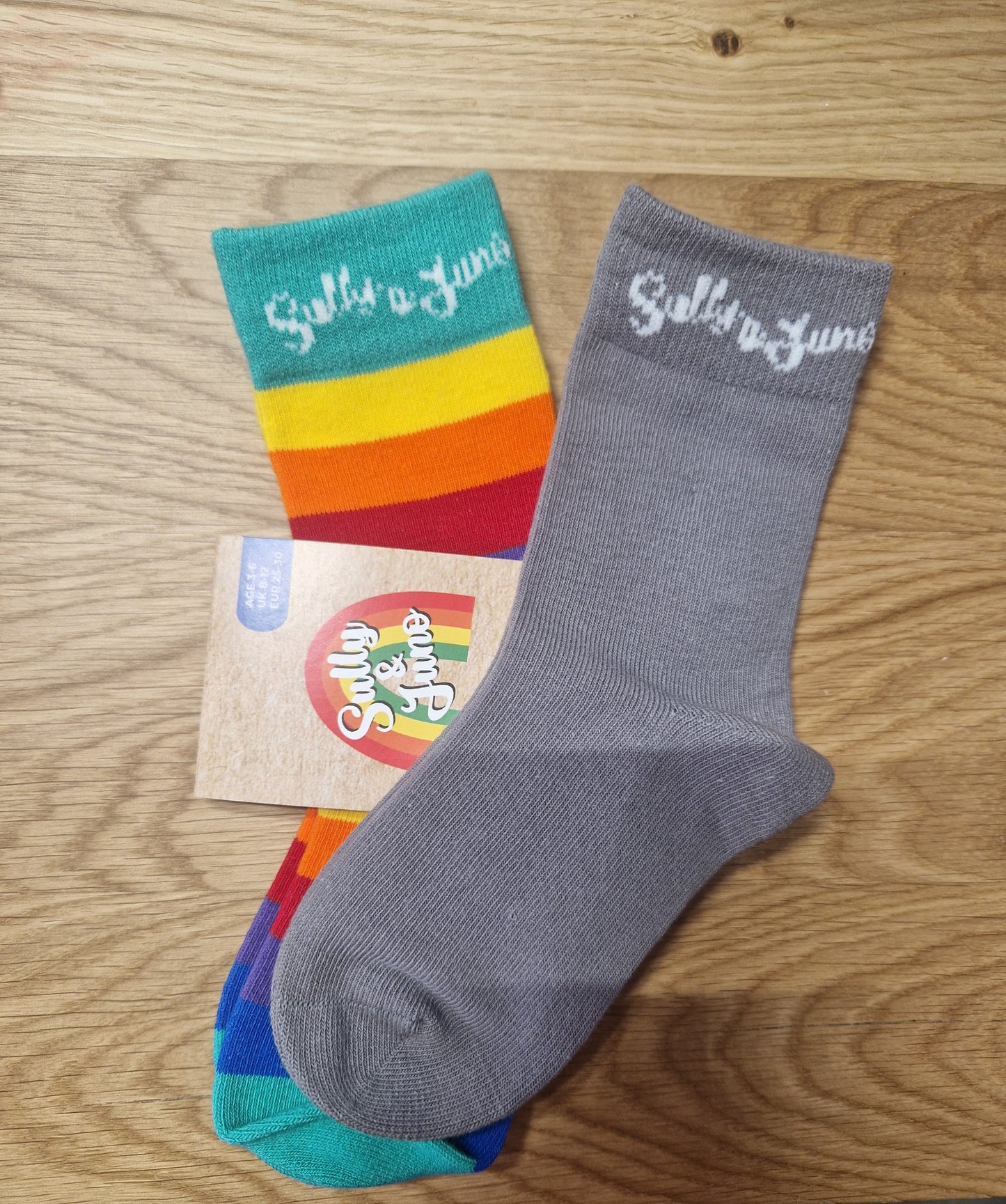 Rainbow Socks by Sully and Juno