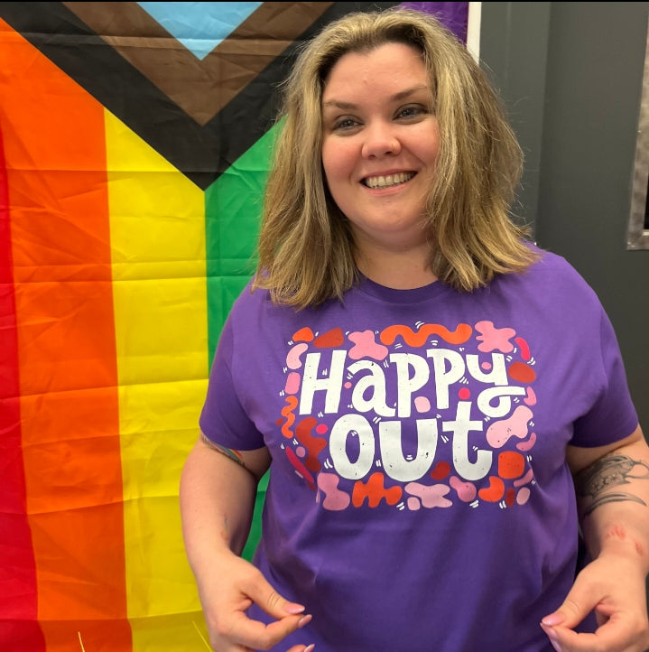 Happy OUT Pink T-Shirt