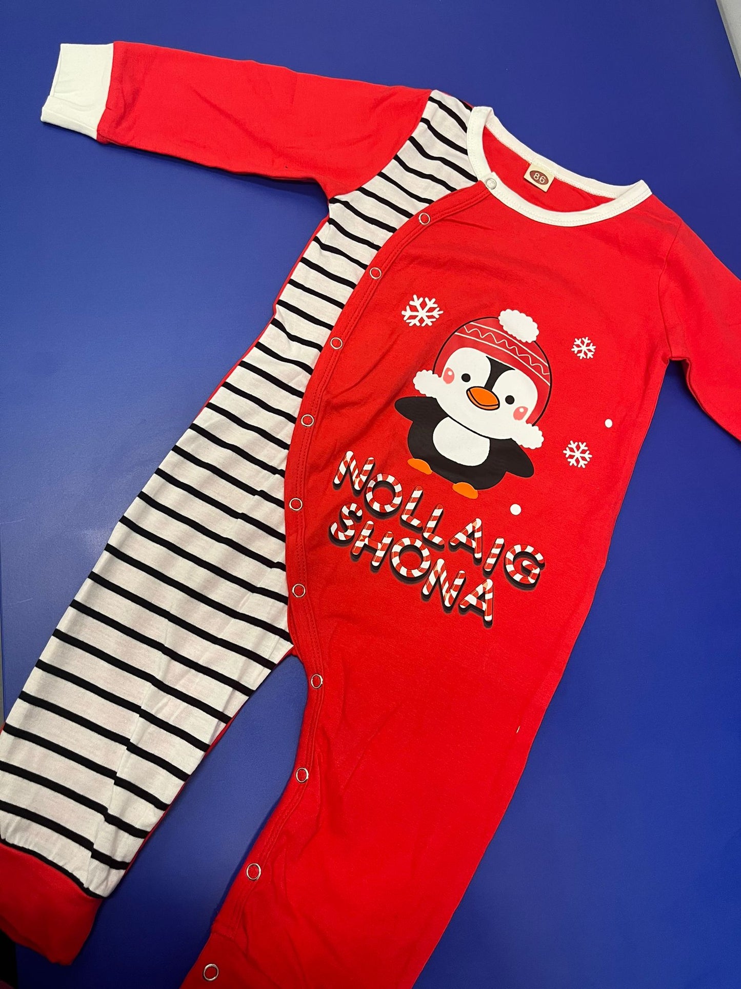 Nollaig Shona Penguin Romper