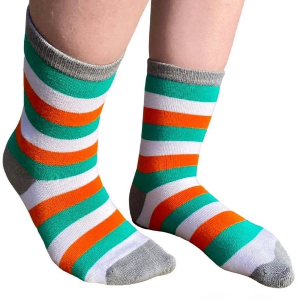 Polly and Andy Ireland-Stripe Ankle Socks.