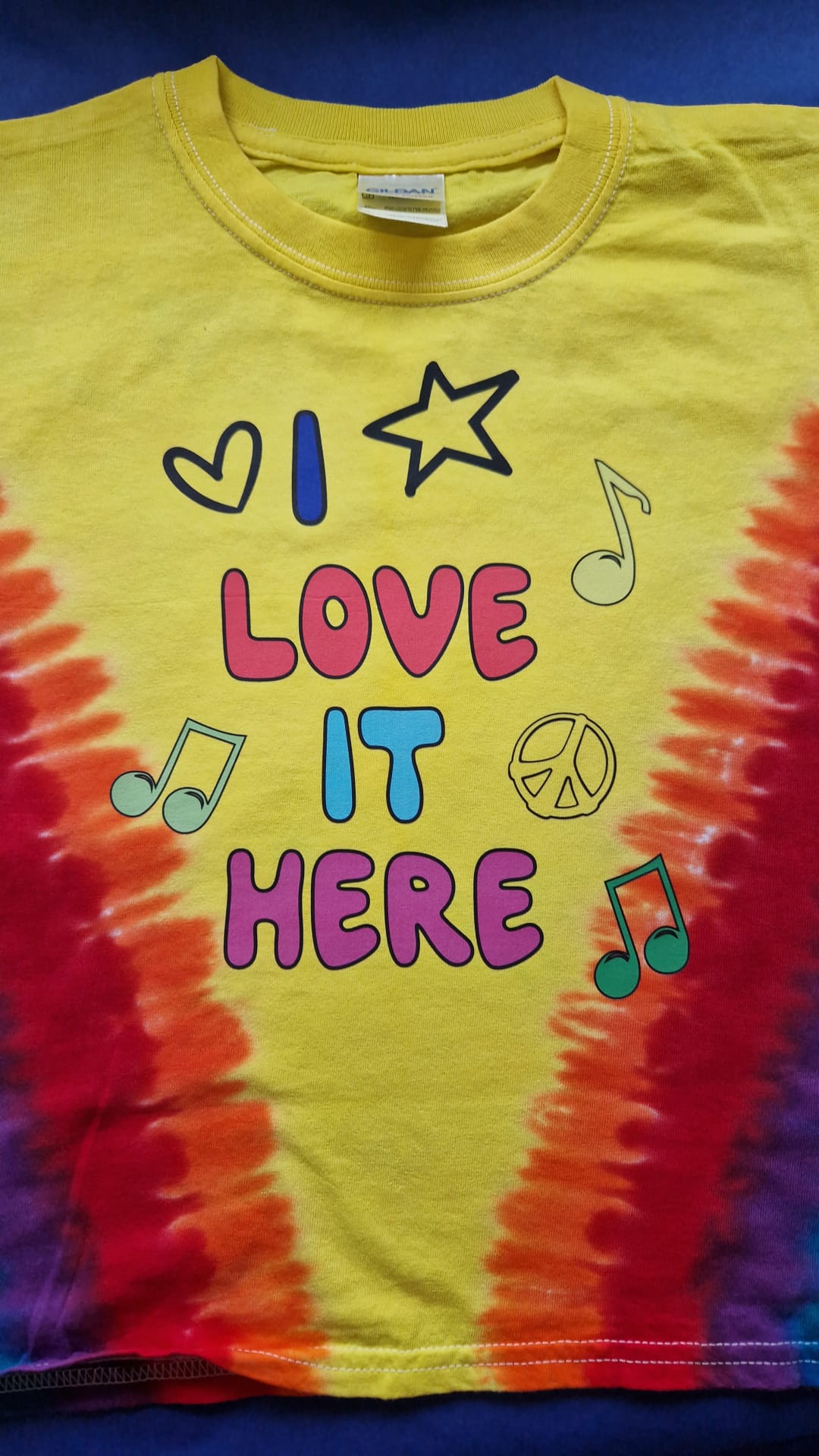 I LOVE it here Tie Dye T-Shirt