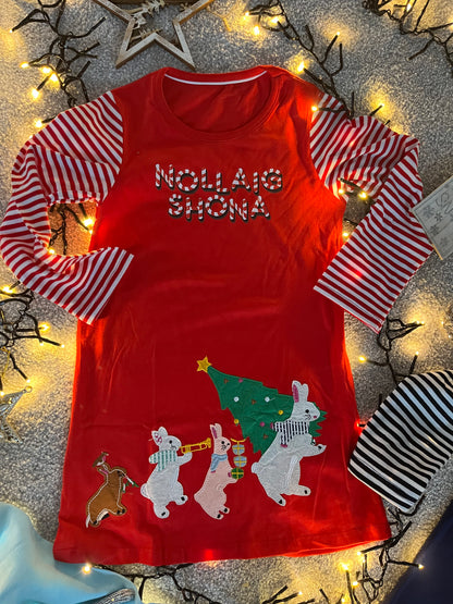 Nollaig Shona  Light-weight dress - red